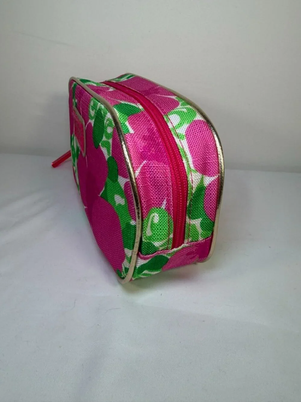 LILLY PULITZER x Estee Lauder Pink Cosmetic Makeup Case Pouch NEW